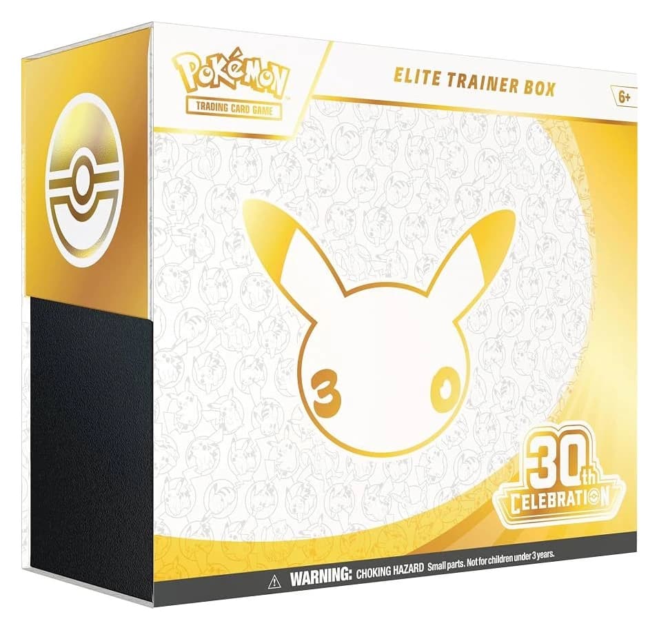 Contenido de Elite Trainer Box 30th Celebration — Inglés