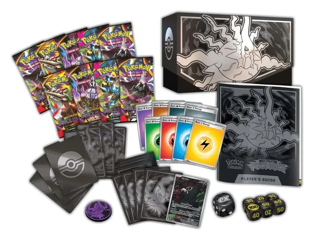 Contenido de Elite Trainer Box Pitch Black — Español
