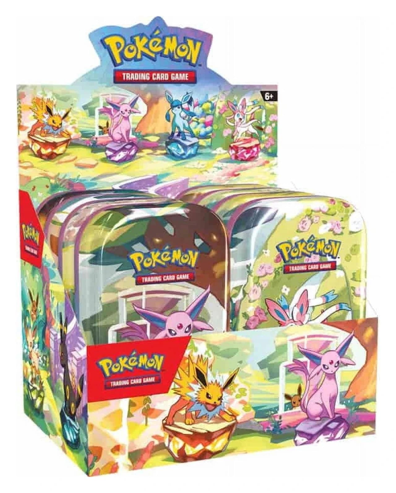 Contenido de Mini Lata Prismatic Evolutions — Español